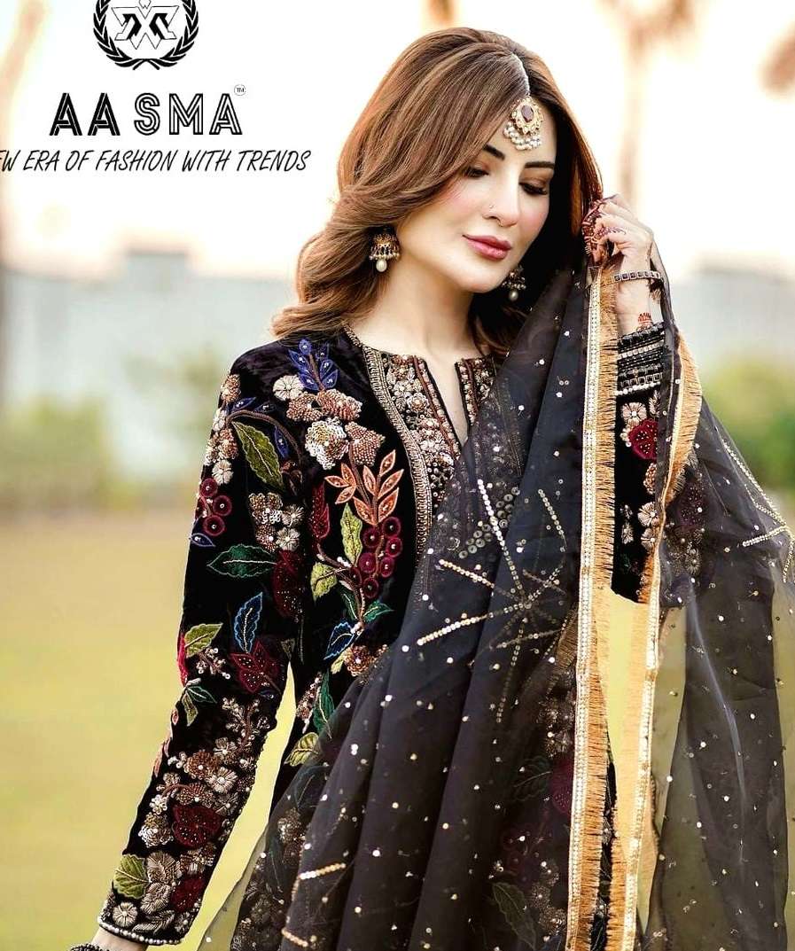 D - 202  Semi Stitched by Aasma